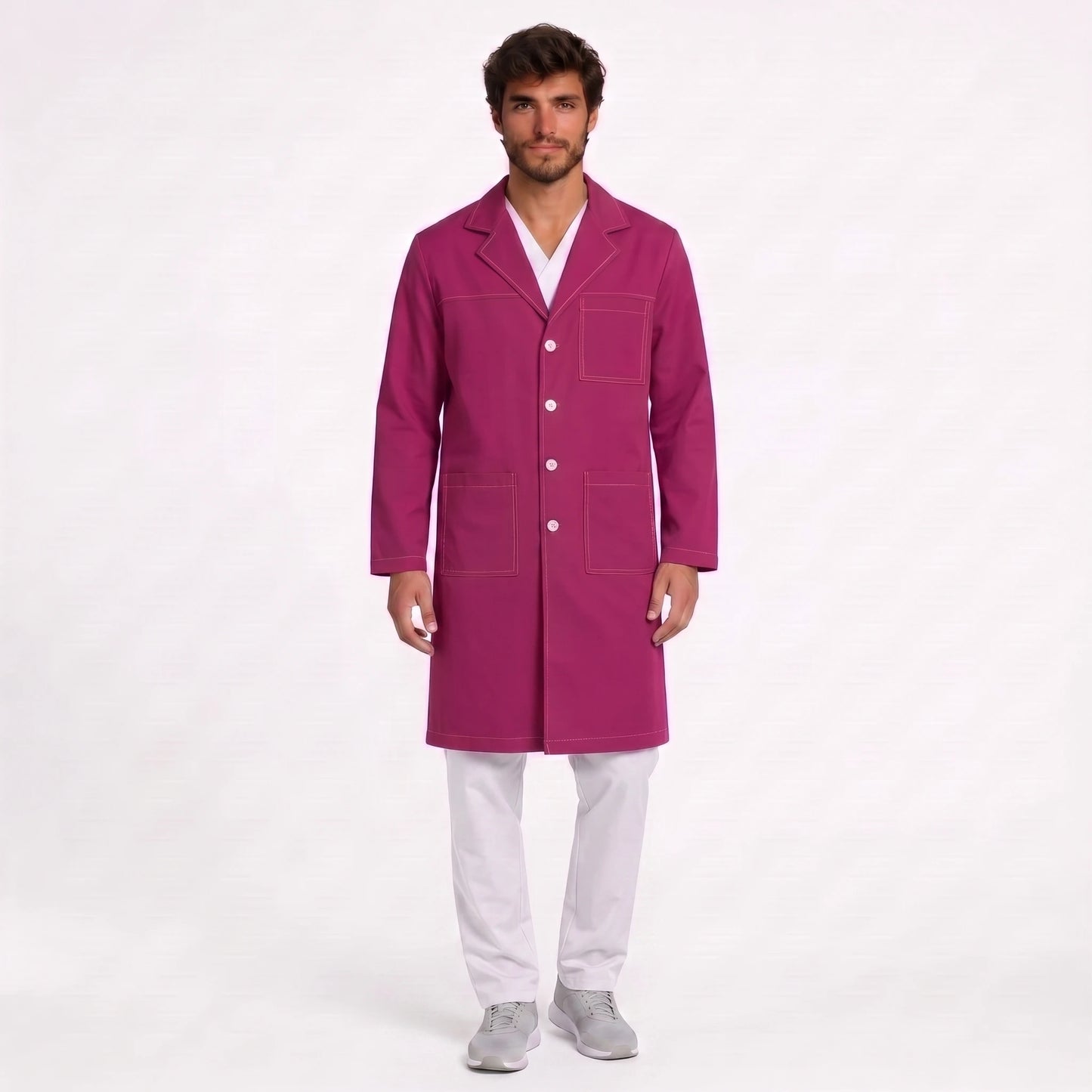 Bata Larga Pespunte Hombre | 3 Pockets