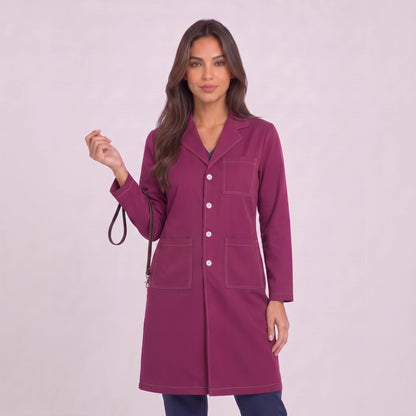 Bata Larga Prepunte Mujer | 3 Pockets