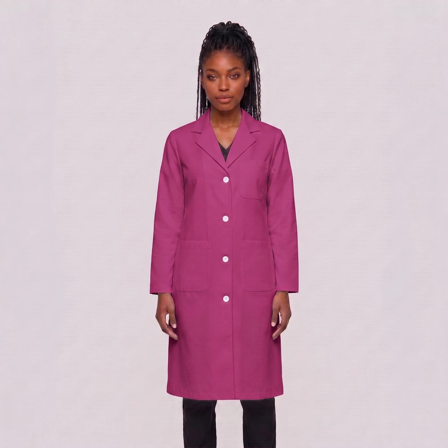 Bata Larga Essential Mujer | 3 Pockets