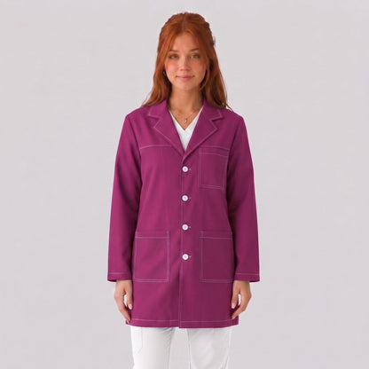 Bata Corta Pespunte Mujer | 3 Pockets