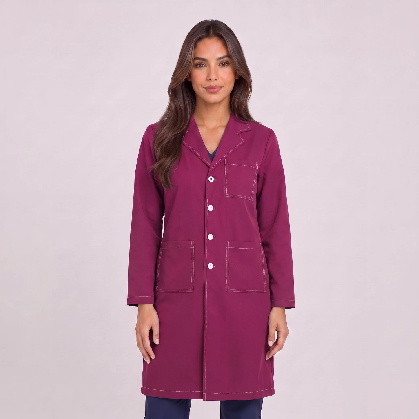 Bata Larga Prepunte Mujer | 3 Pockets