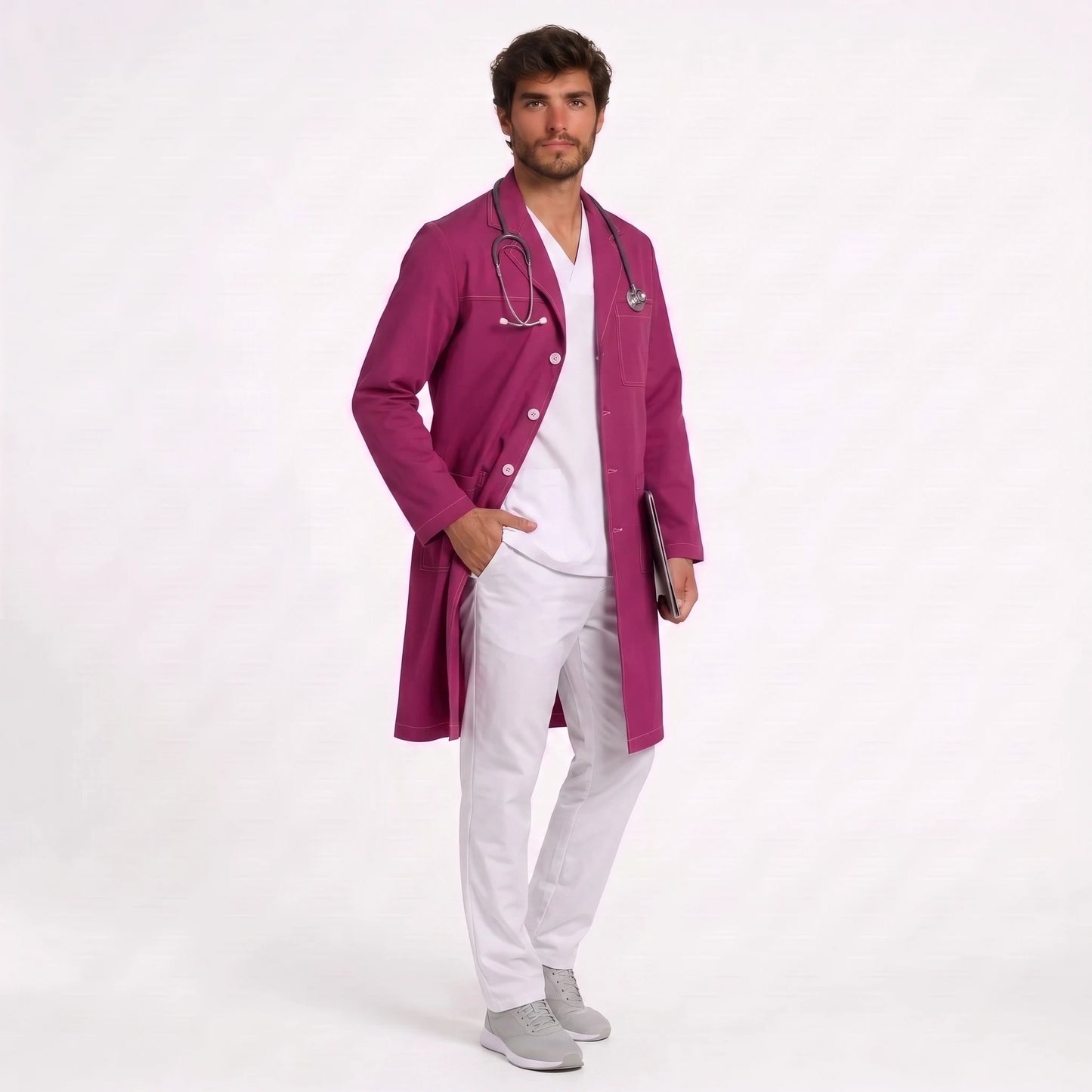 Bata Larga Pespunte Hombre | 3 Pockets