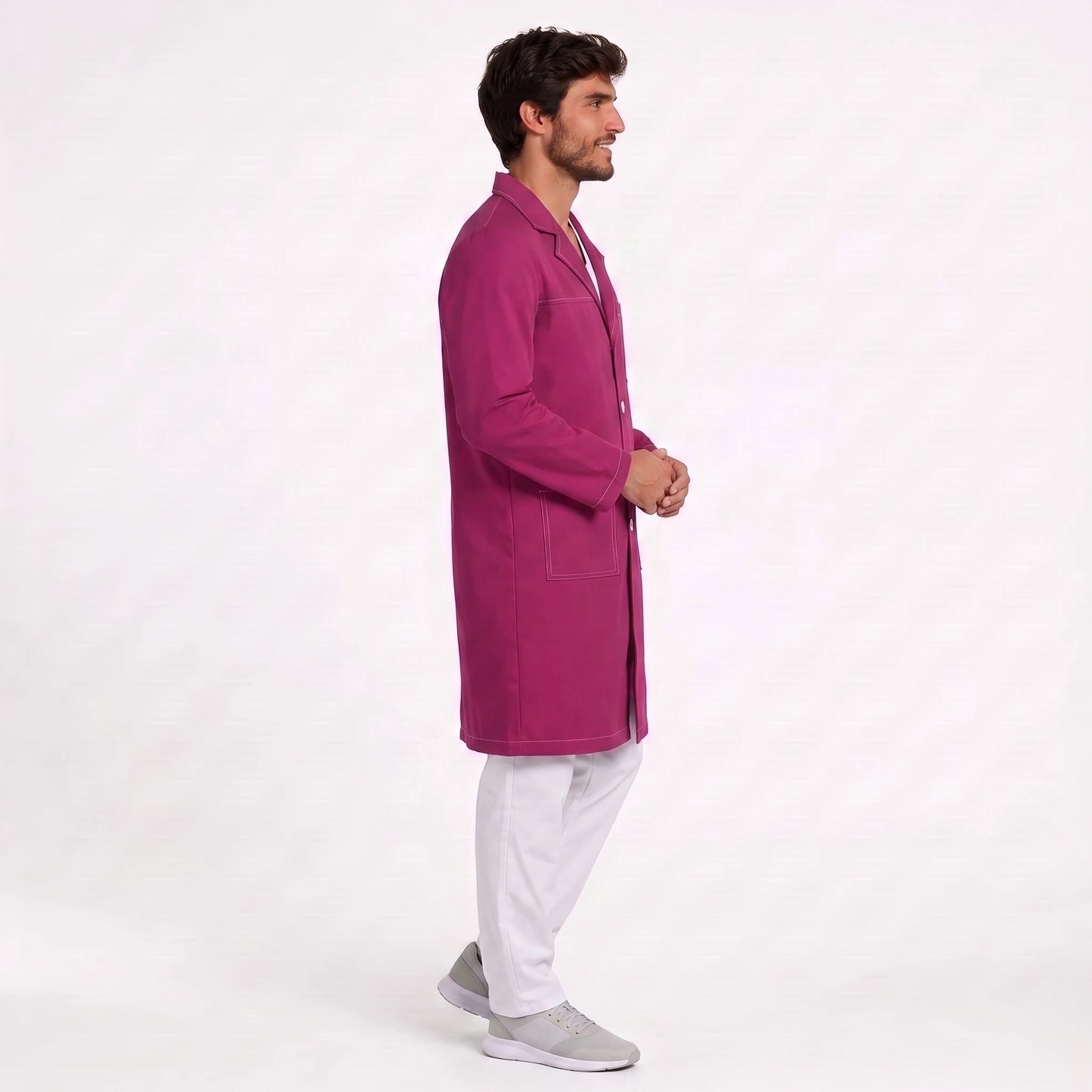 Bata Larga Pespunte Hombre | 3 Pockets