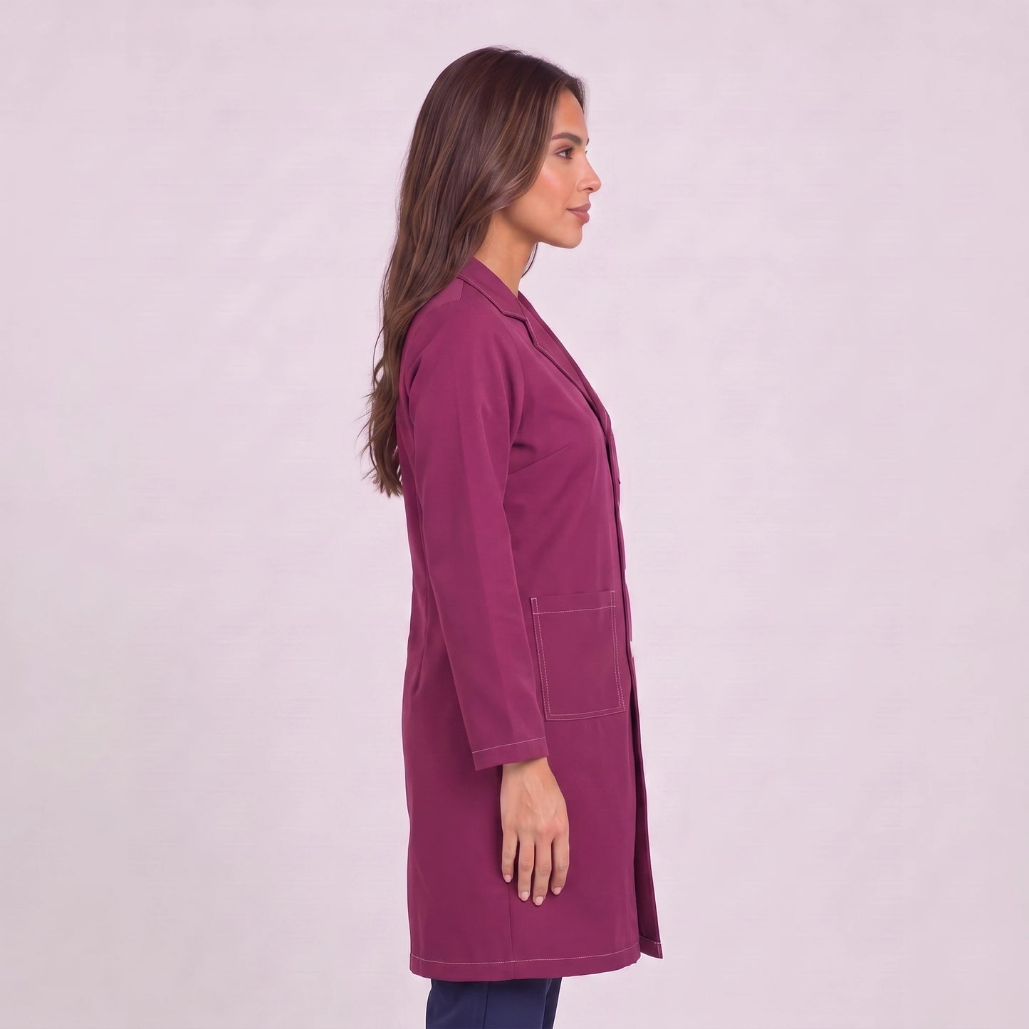 Bata Larga Prepunte Mujer | 3 Pockets