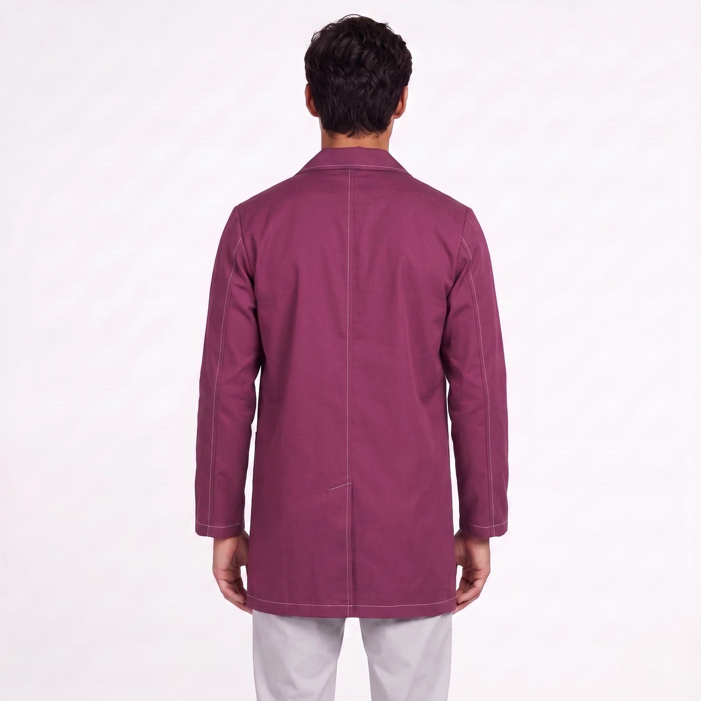 Bata Corta Pespunte Hombre | 3 Pockets