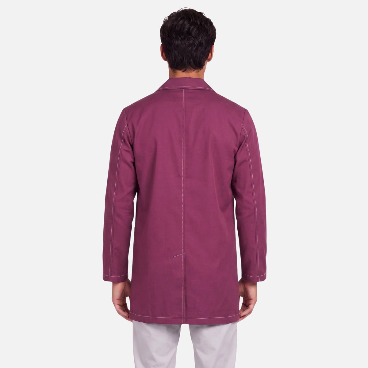 Bata Corta Pespunte Hombre | 3 Pockets