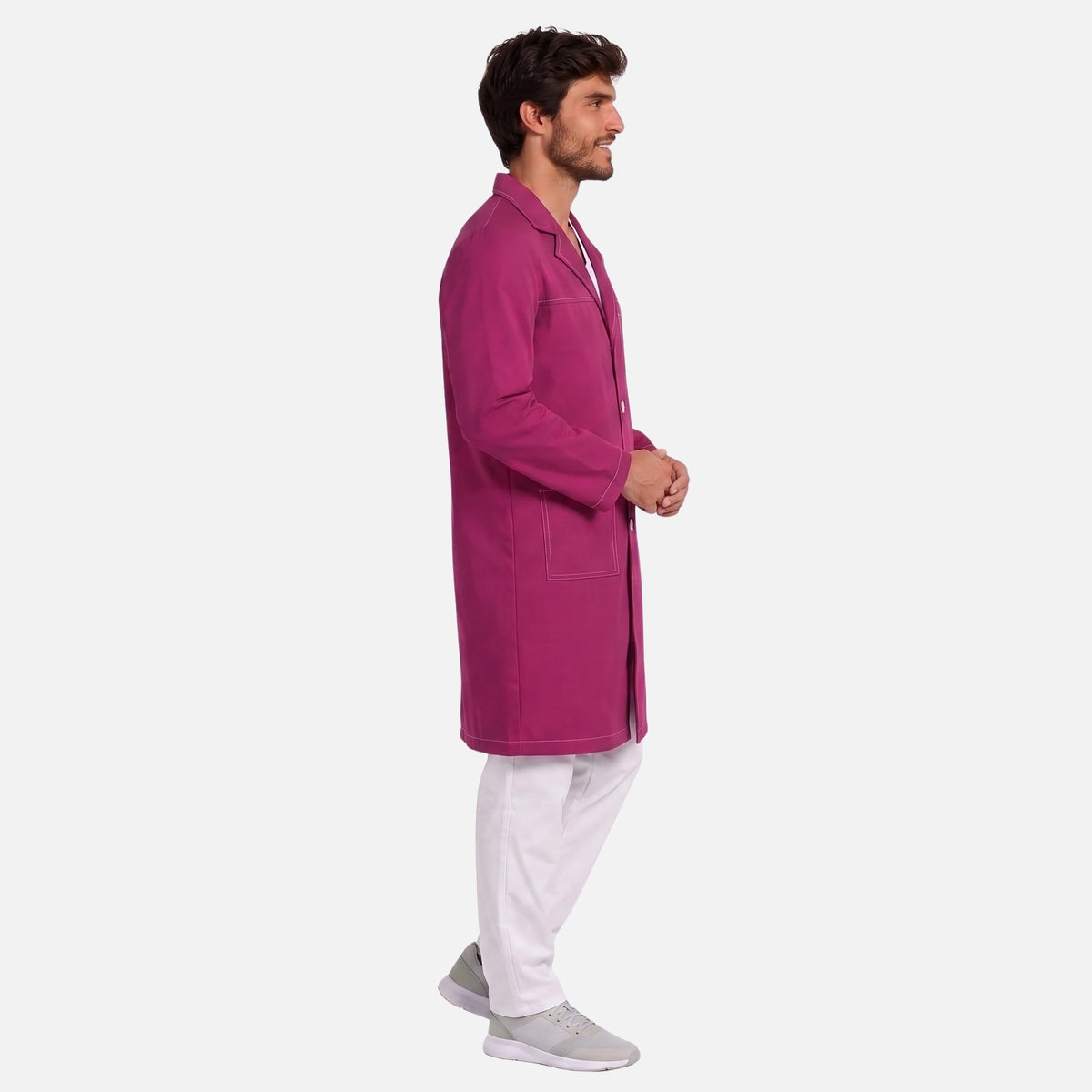 Bata Larga Pespunte Hombre | 3 Pockets