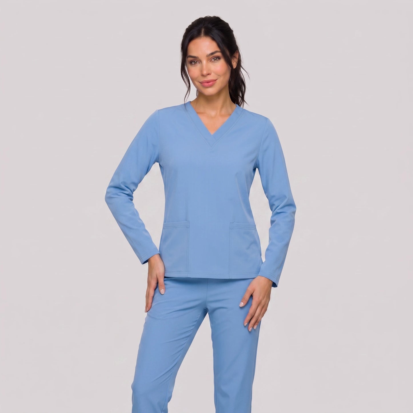 Top Manga Larga Mujer | 2 Pockets