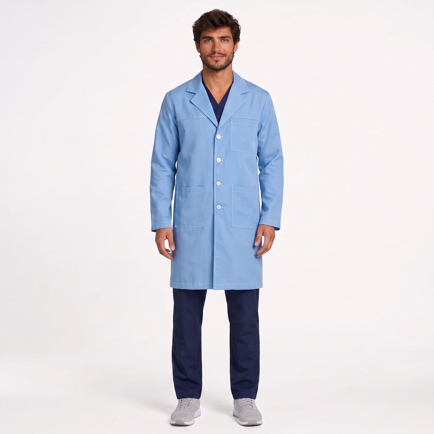 Bata Larga Pespunte Hombre | 3 Pockets
