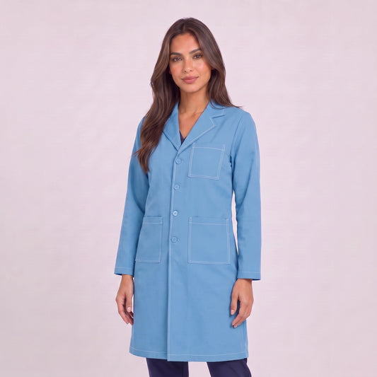 Bata Larga Prepunte Mujer | 3 Pockets