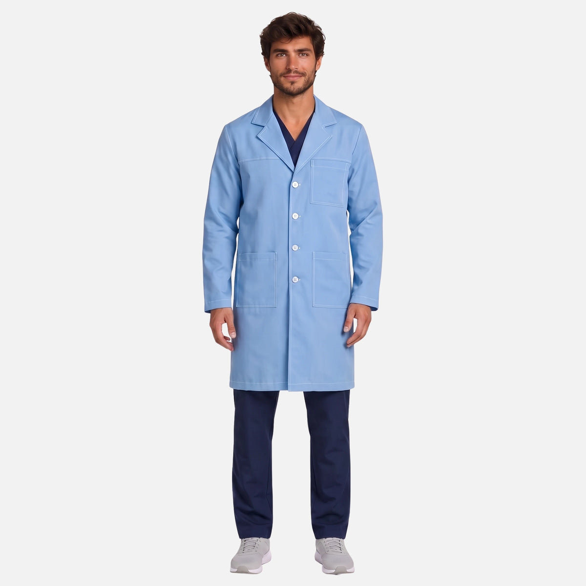 Bata Larga Pespunte Hombre | 3 Pockets