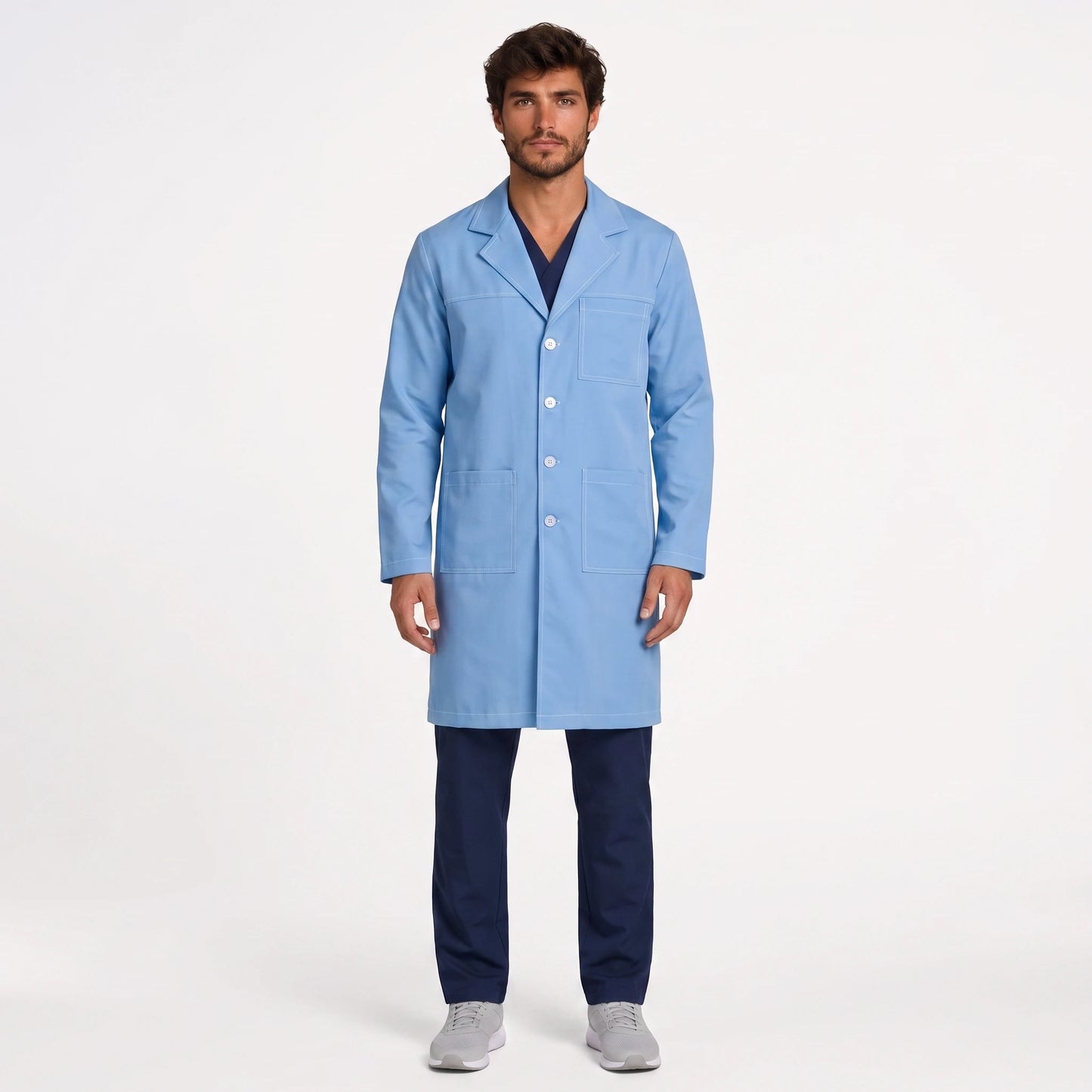 Bata Larga Pespunte Hombre | 3 Pockets