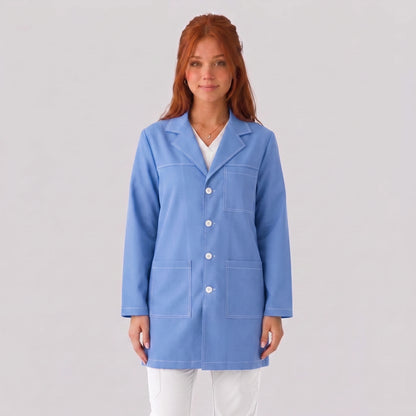 Bata Corta Pespunte Mujer | 3 Pockets
