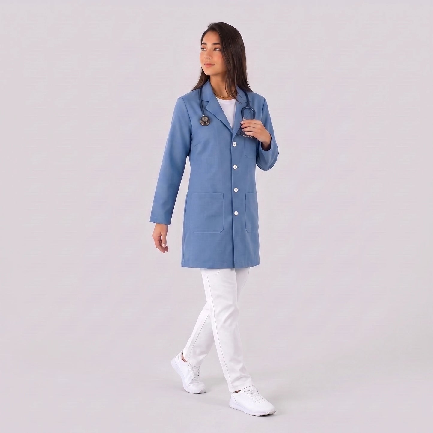 Bata Corta Essential Mujer | 3 Pockets