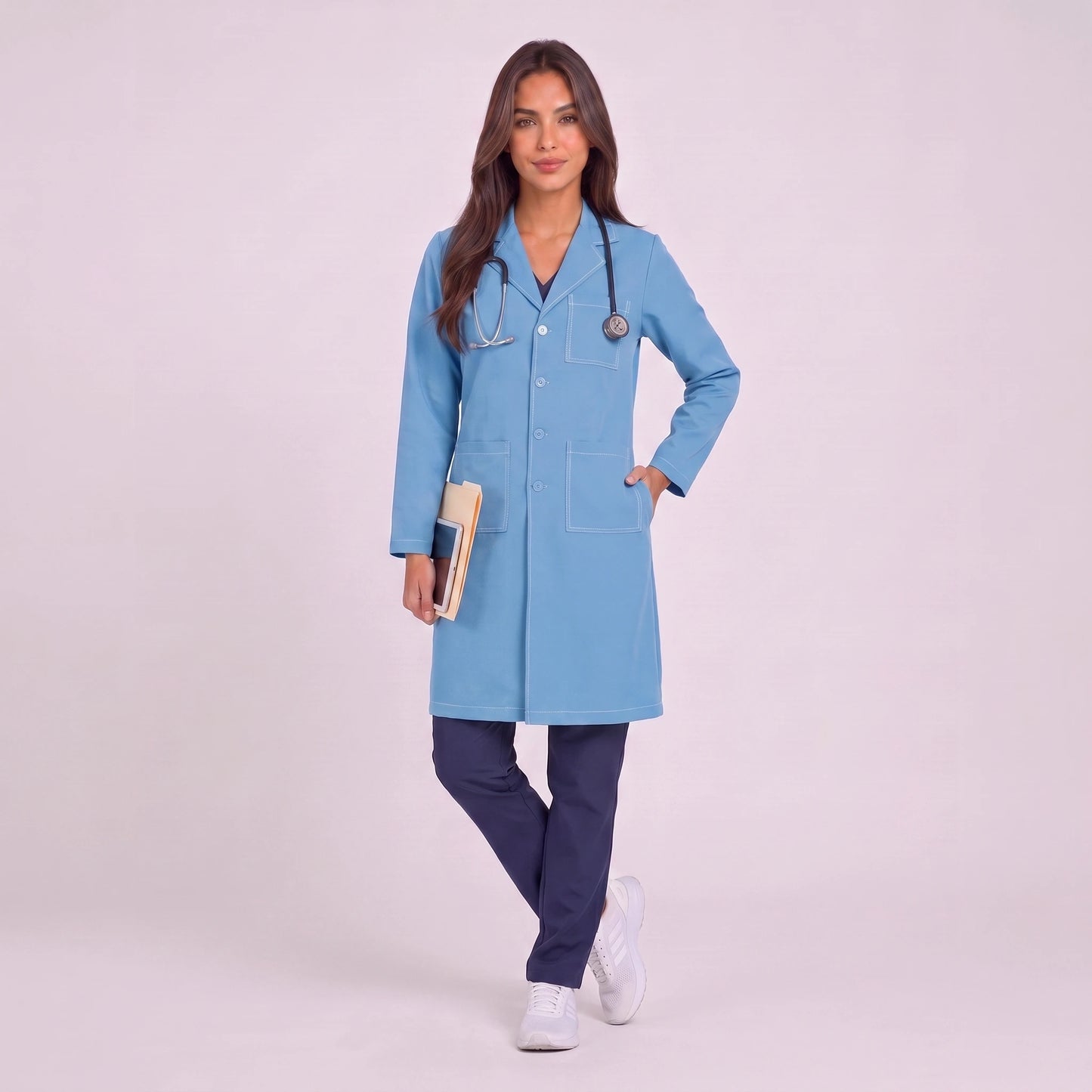 Bata Larga Prepunte Mujer | 3 Pockets