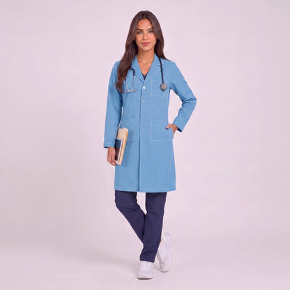 Bata Larga Prepunte Mujer | 3 Pockets