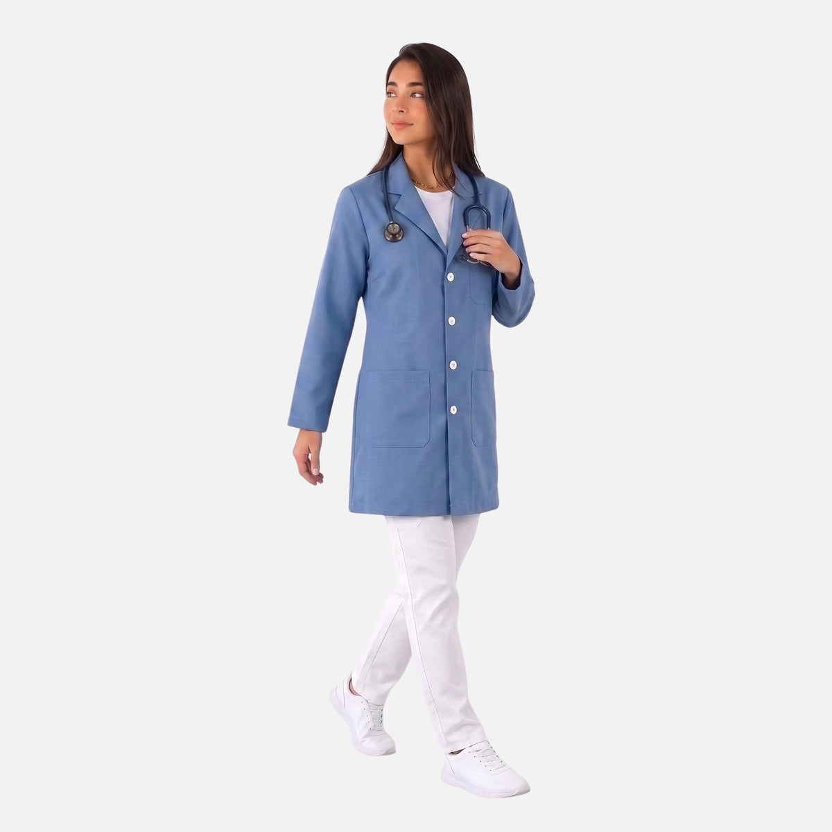 Bata Corta Essential Mujer | 3 Pockets