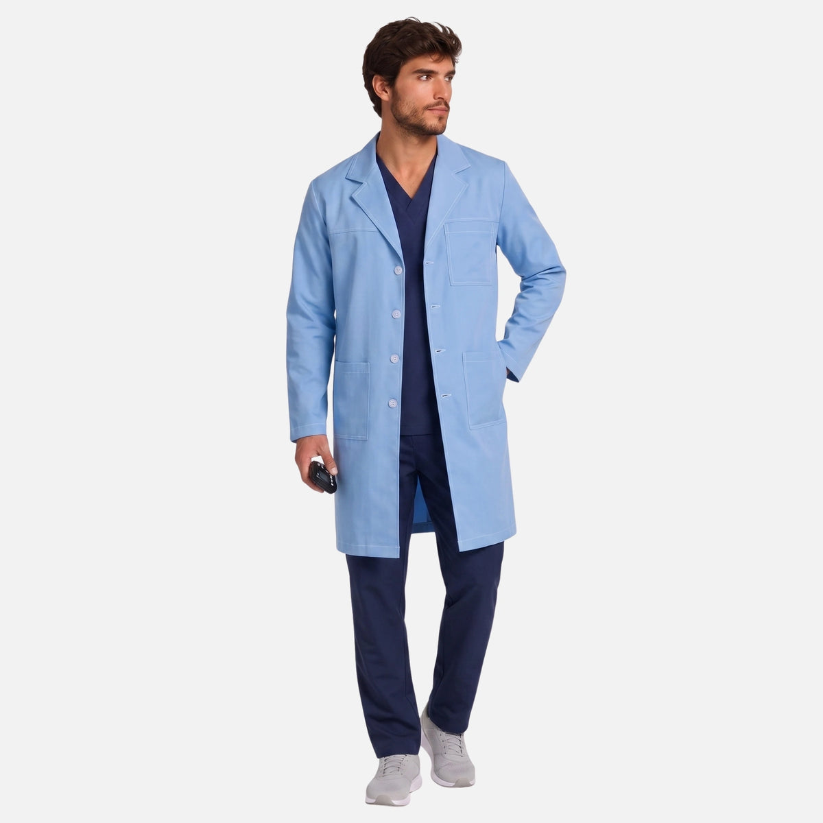 Bata Larga Pespunte Hombre | 3 Pockets