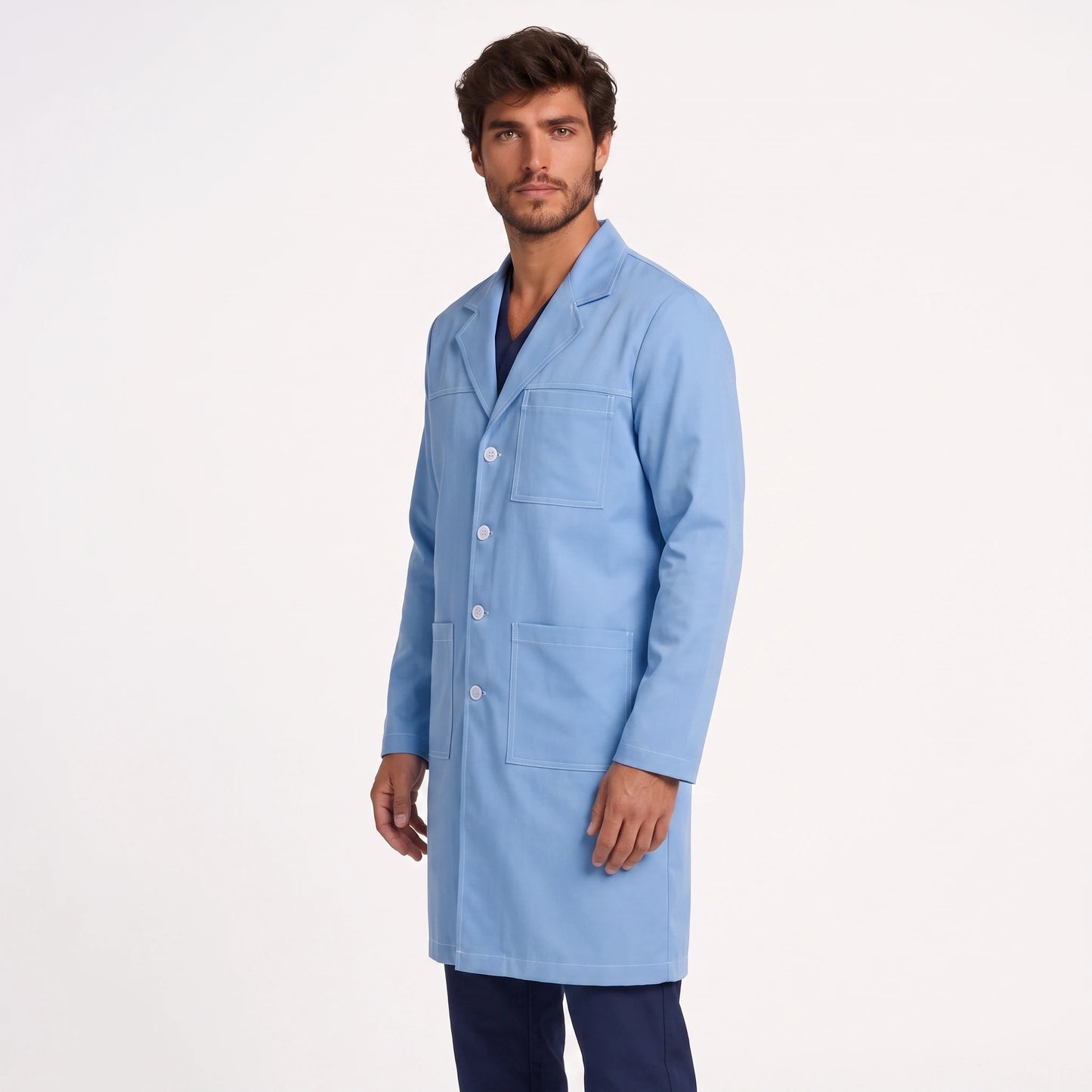 Bata Larga Pespunte Hombre | 3 Pockets