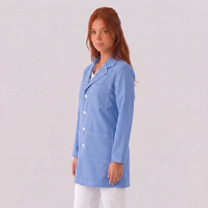Bata Corta Pespunte Mujer | 3 Pockets