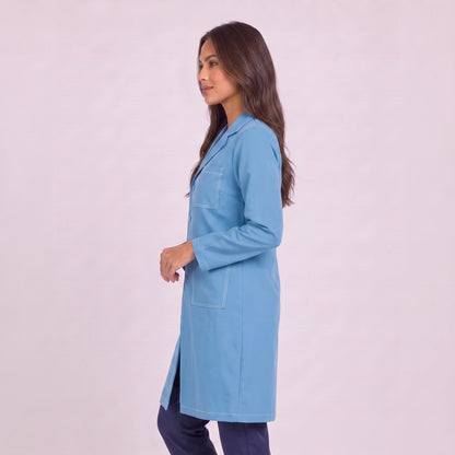 Bata Larga Prepunte Mujer | 3 Pockets