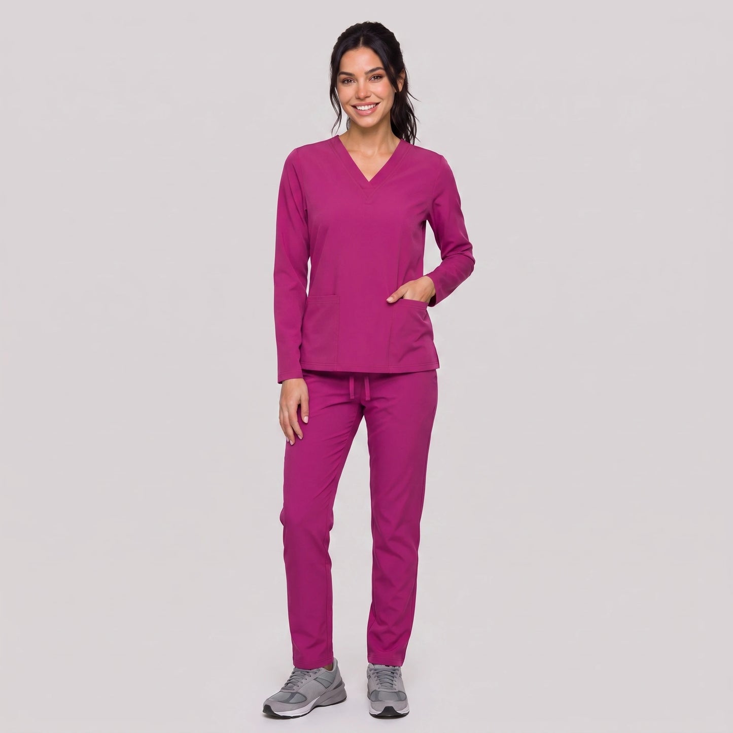 Top Manga Larga Mujer | 2 Pockets