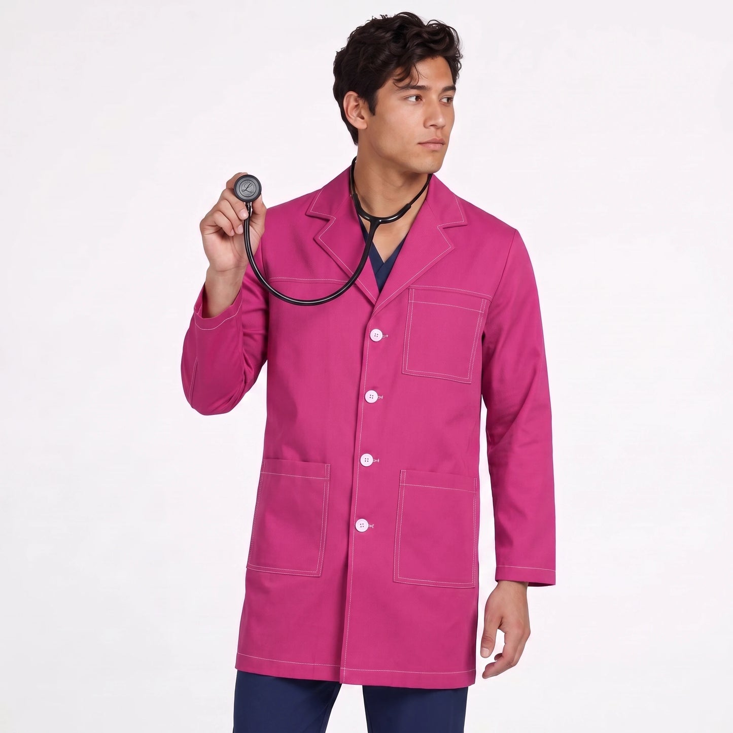 Bata Corta Pespunte Hombre | 3 Pockets