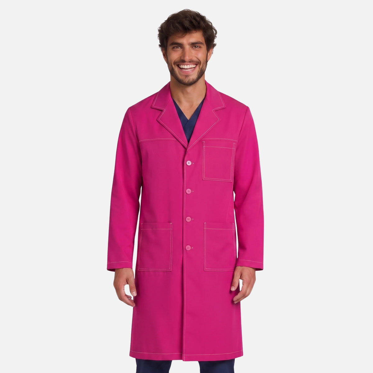 Bata Larga Pespunte Hombre | 3 Pockets