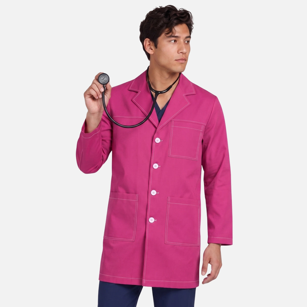 Bata Corta Pespunte Hombre | 3 Pockets
