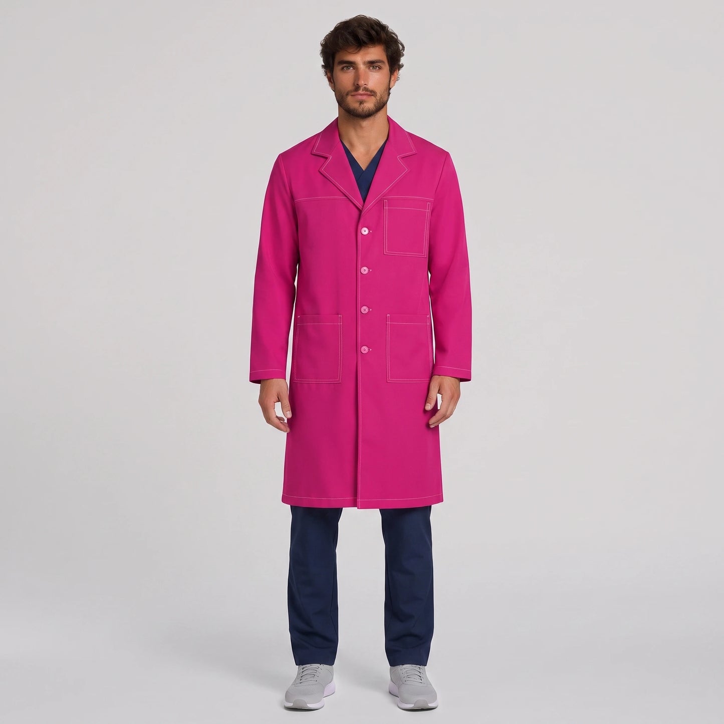 Bata Larga Pespunte Hombre | 3 Pockets
