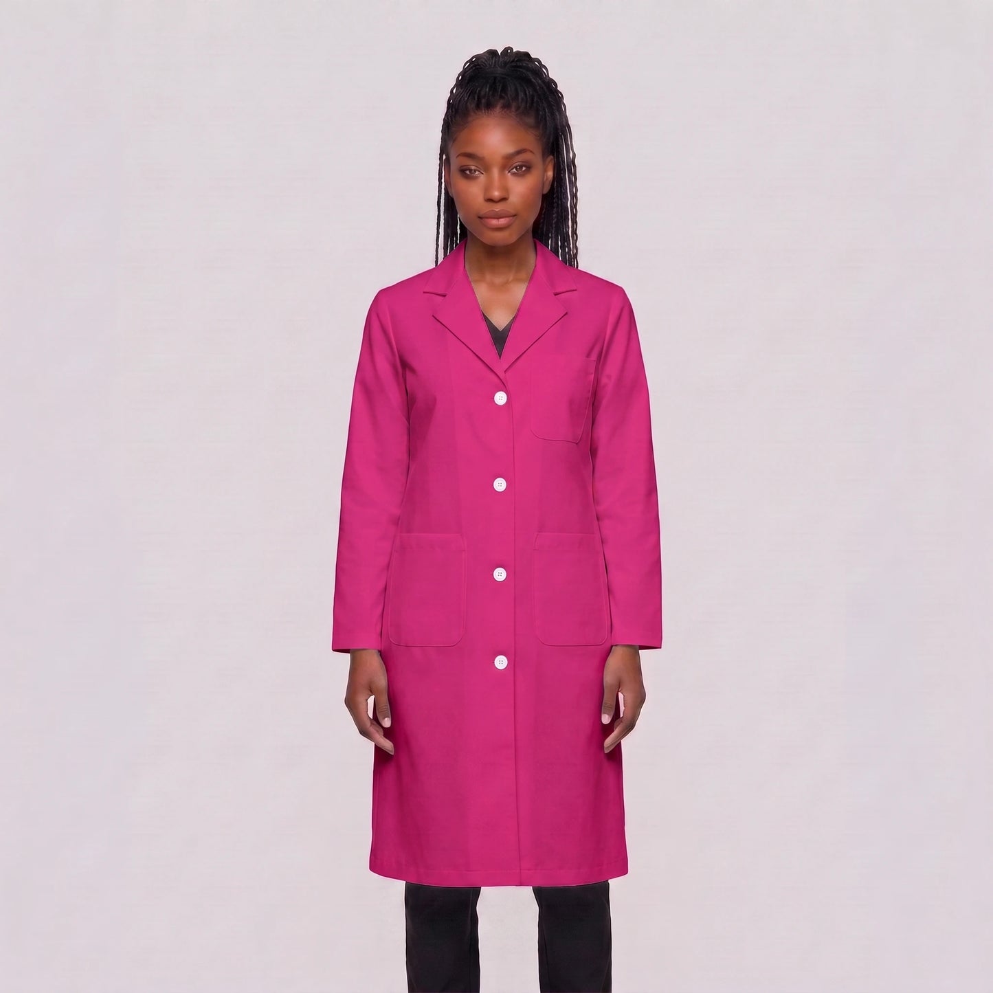 Bata Larga Essential Mujer | 3 Pockets
