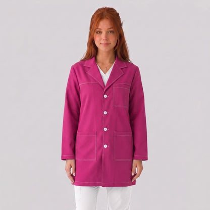 Bata Corta Pespunte Mujer | 3 Pockets