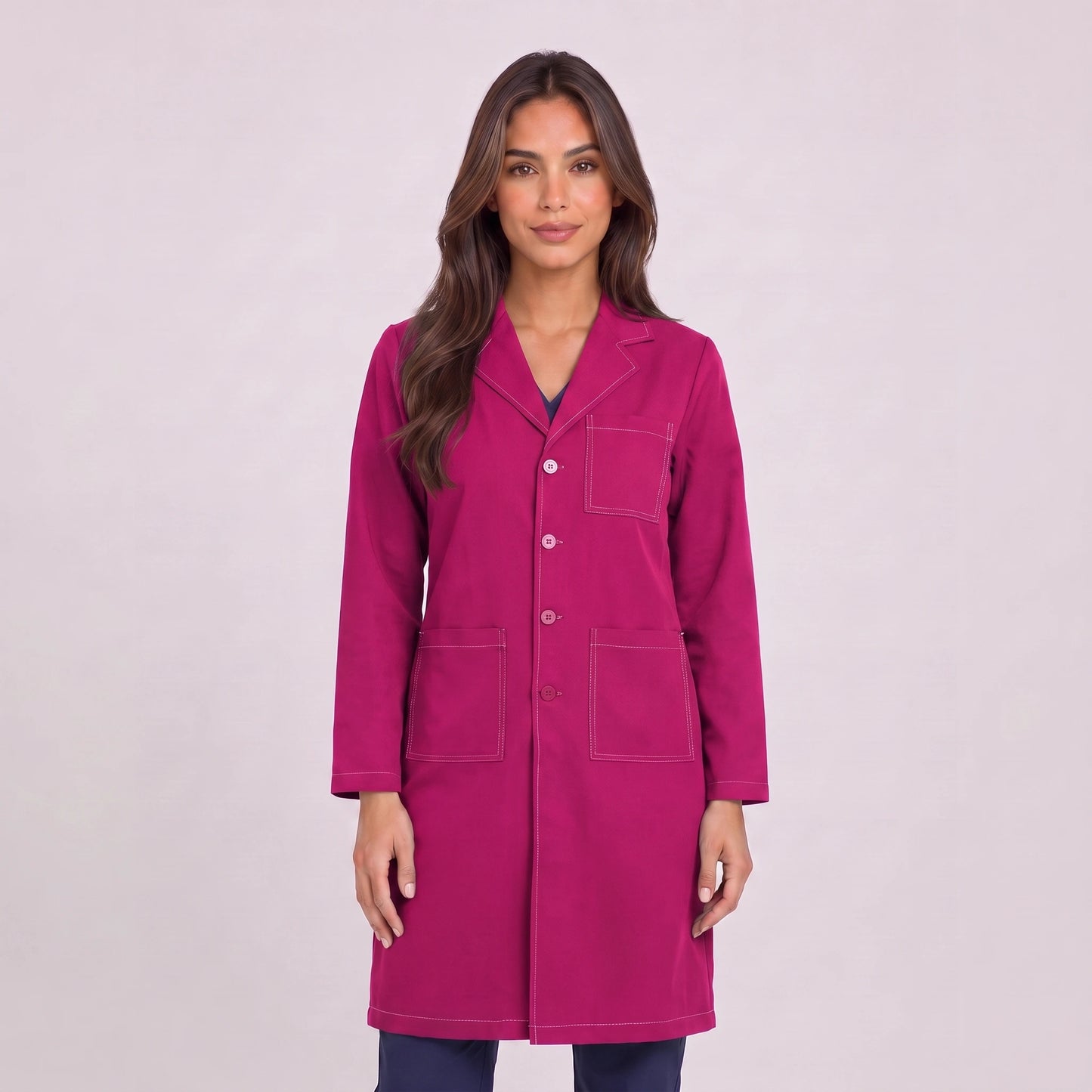 Bata Larga Prepunte Mujer | 3 Pockets