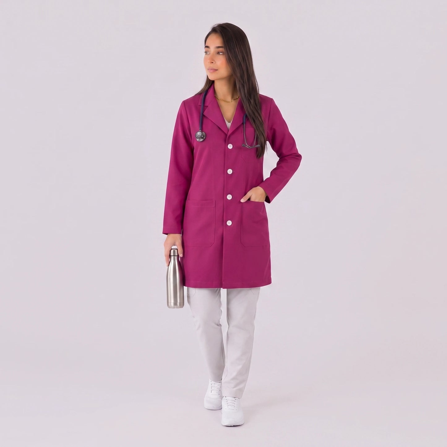 Bata Corta Essential Mujer | 3 Pockets