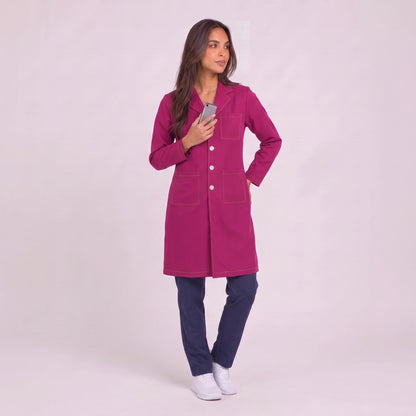 Bata Larga Prepunte Mujer | 3 Pockets
