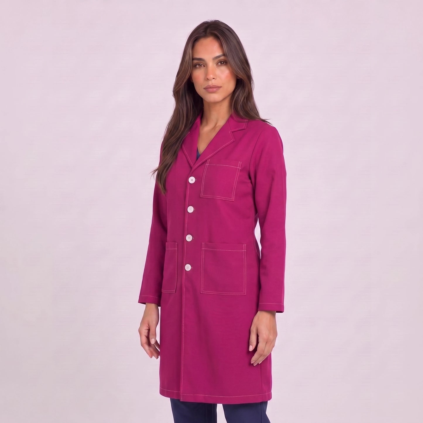 Bata Larga Prepunte Mujer | 3 Pockets