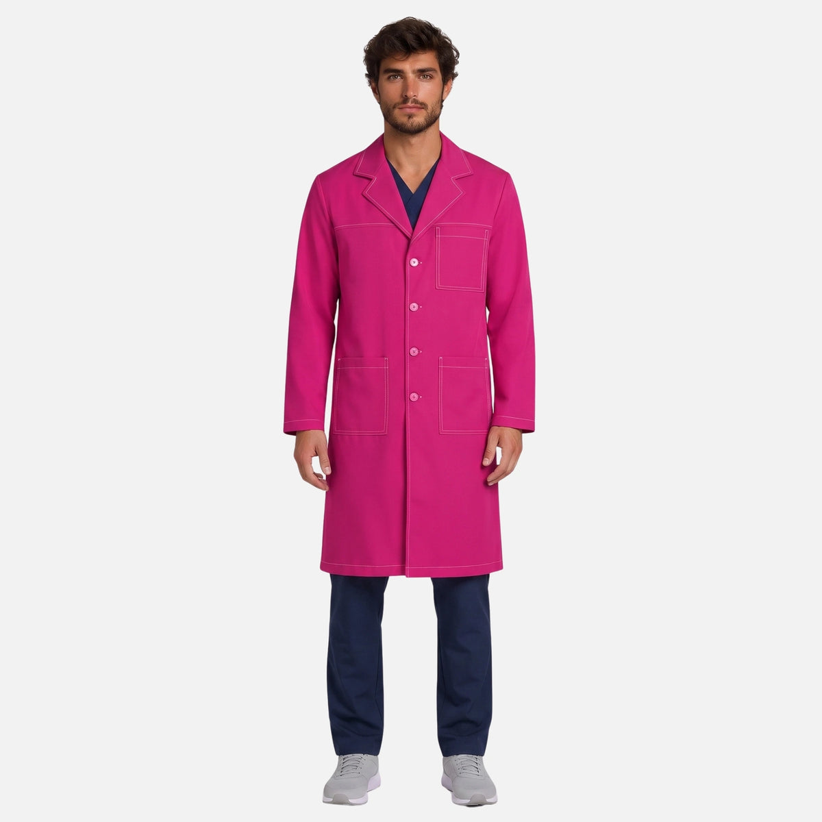 Bata Larga Pespunte Hombre | 3 Pockets