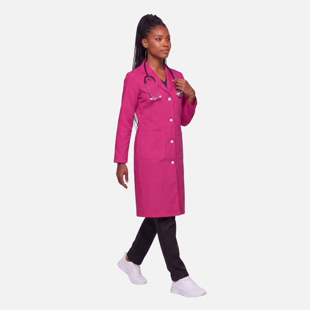 Bata Larga Essential Mujer | 3 Pockets
