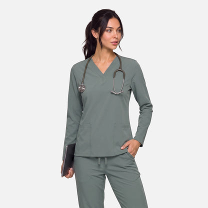 Top Manga Larga Mujer | 2 Pockets