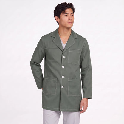 Bata Corta Pespunte Hombre | 3 Pockets
