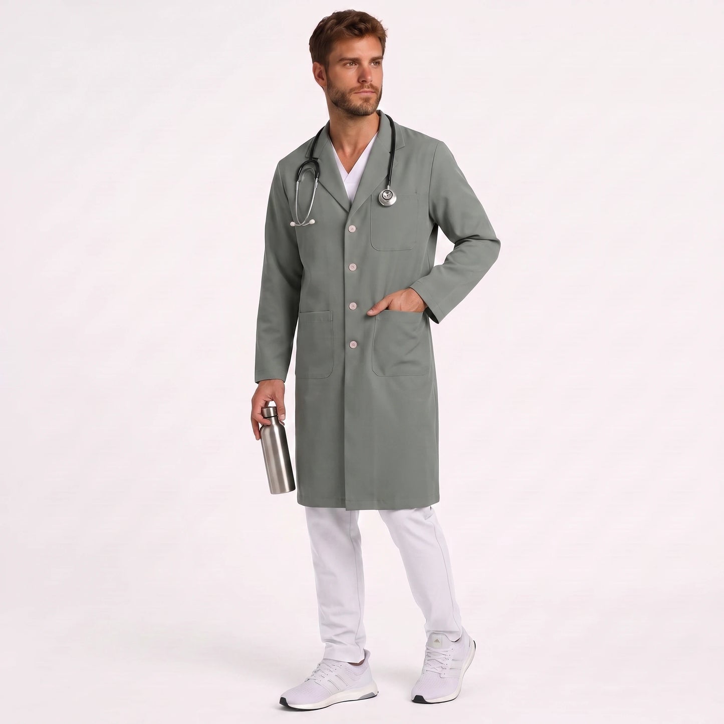 Bata Larga Essential Hombre | 3 Pockets
