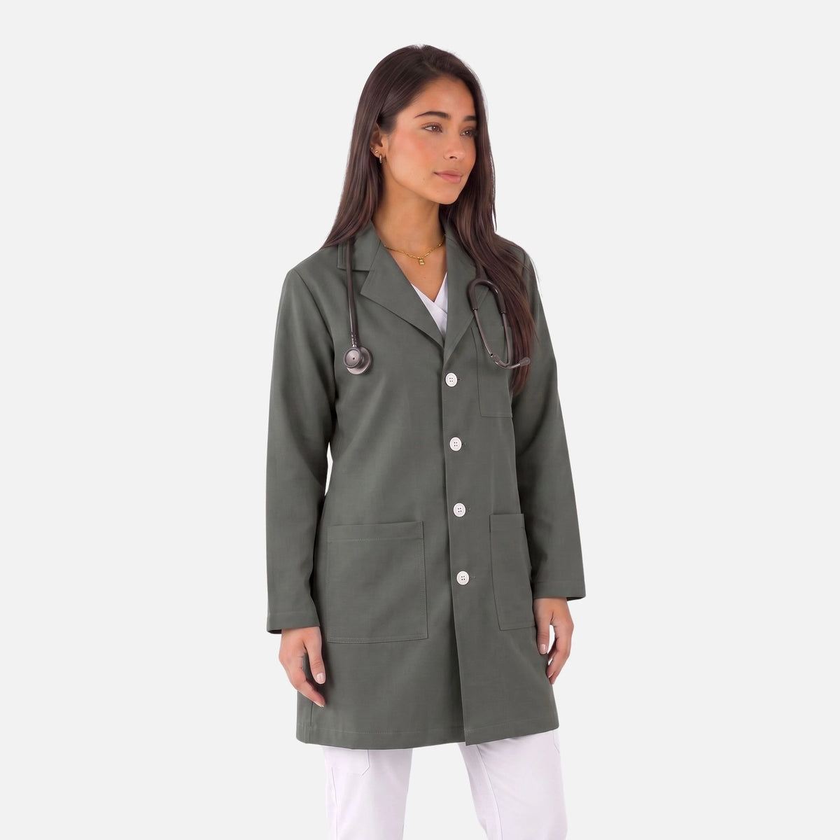 Bata Corta Essential Mujer | 3 Pockets