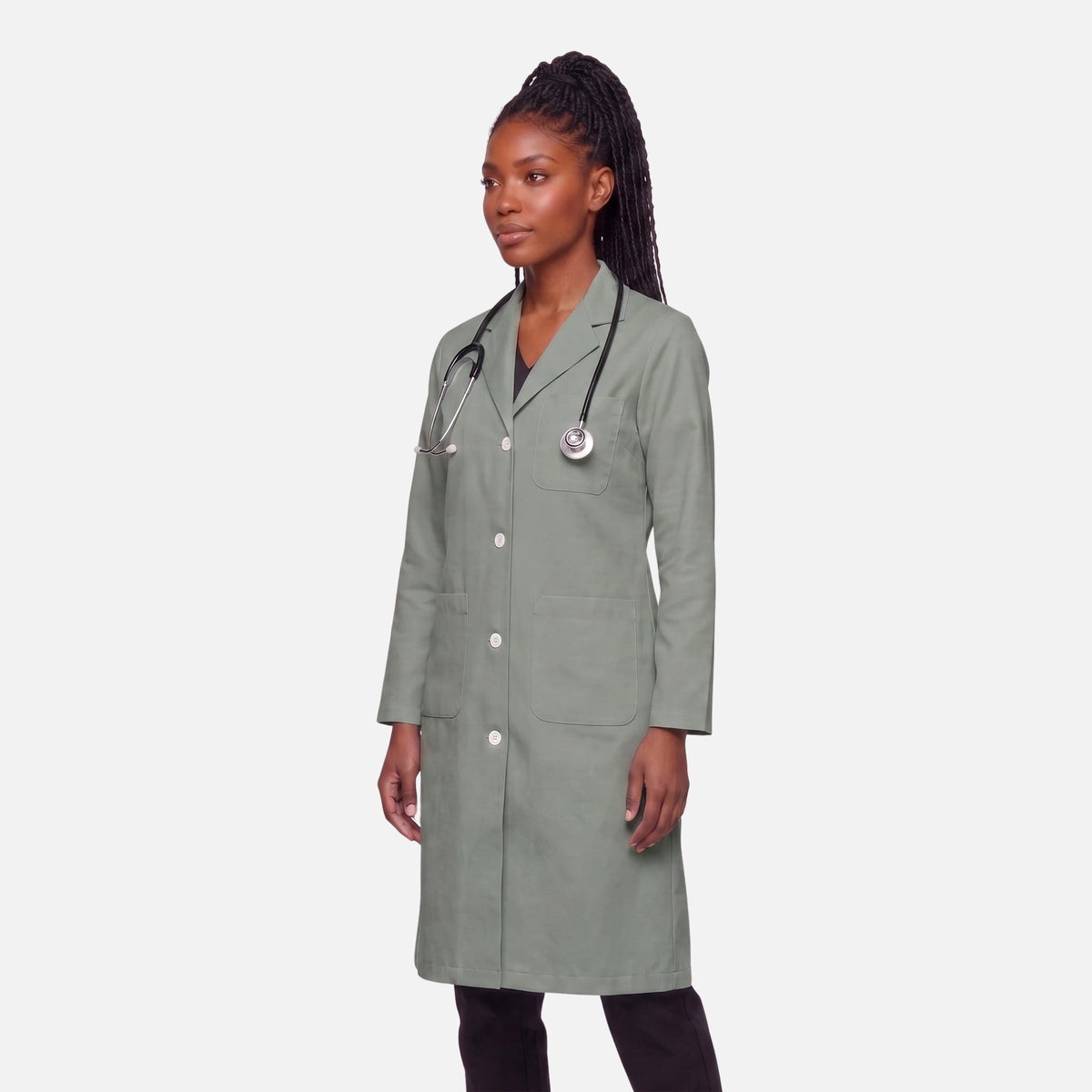 Bata Larga Essential Mujer | 3 Pockets