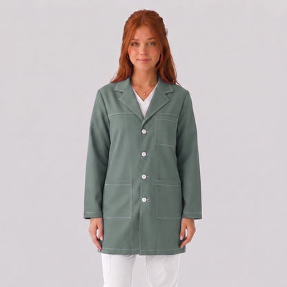 Bata Corta Pespunte Mujer | 3 Pockets