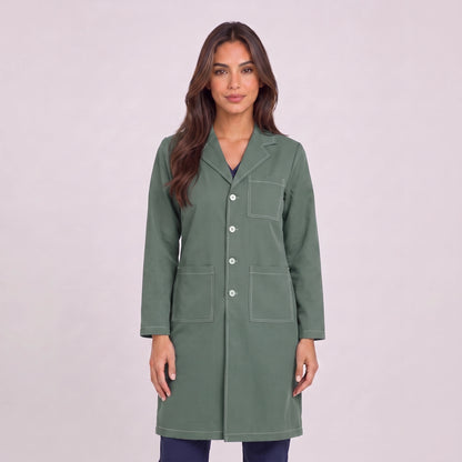 Bata Larga Prepunte Mujer | 3 Pockets
