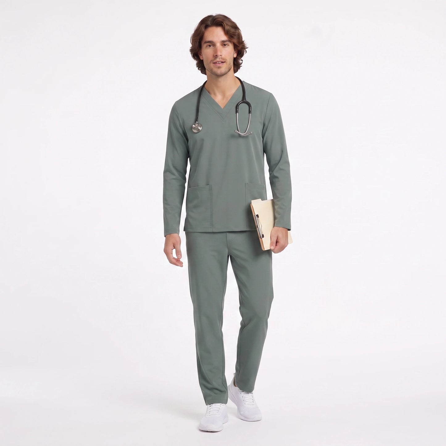 Top Manga Larga Hombre | 2 Pockets