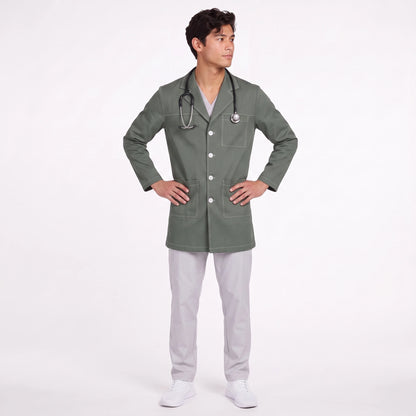 Bata Corta Pespunte Hombre | 3 Pockets