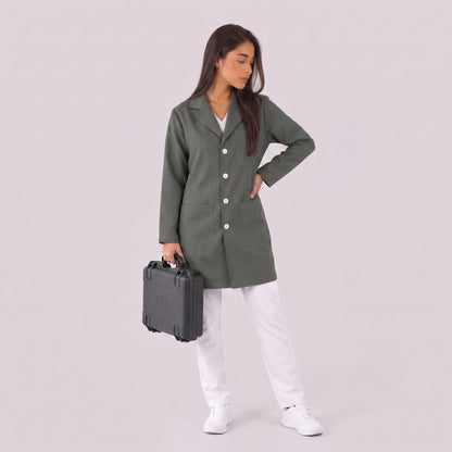 Bata Corta Essential Mujer | 3 Pockets