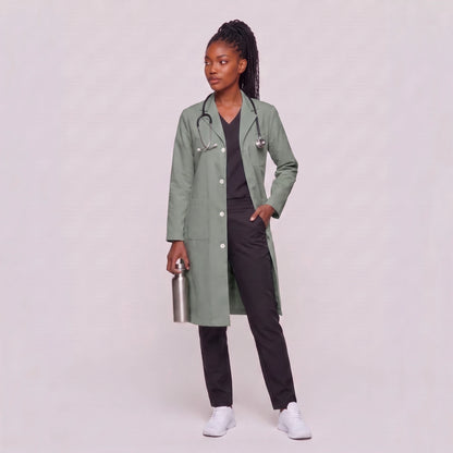 Bata Larga Essential Mujer | 3 Pockets