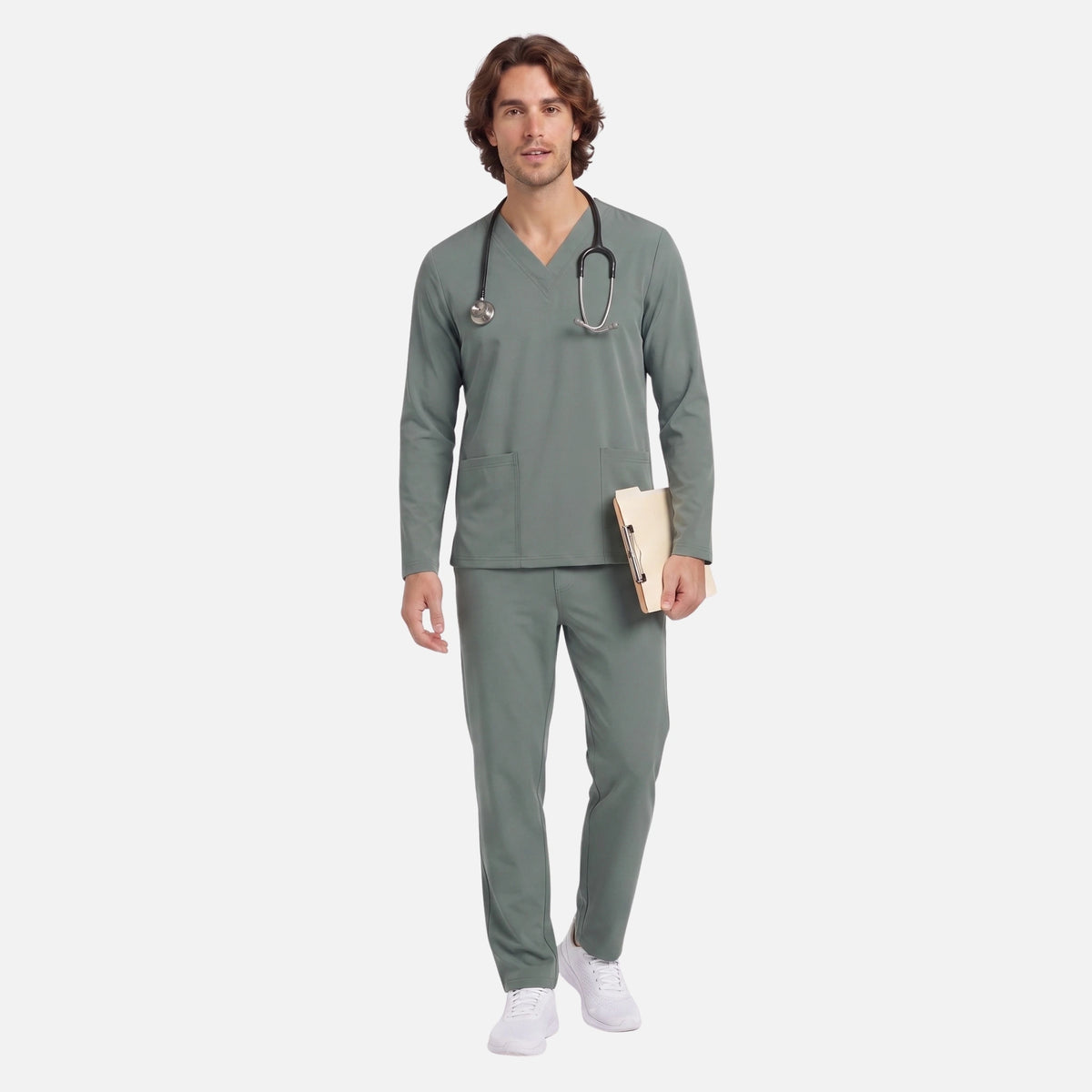 Top Manga Larga Hombre | 2 Pockets